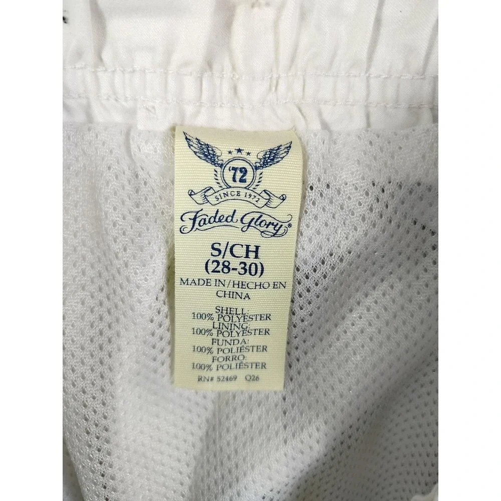 Faded Glory Swim Trunks Shorts Mens Small‎ Texas Flag Mesh Lined Drawstring
